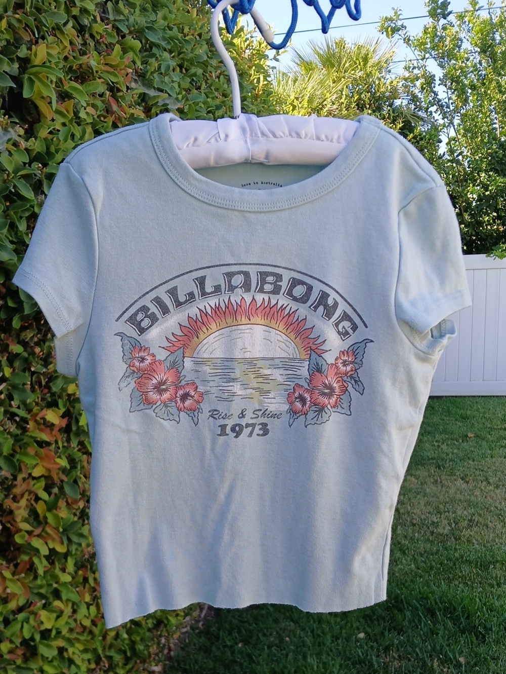 Billabong Light Blue 'Rise & Shine' Sunrise Graphic Tee